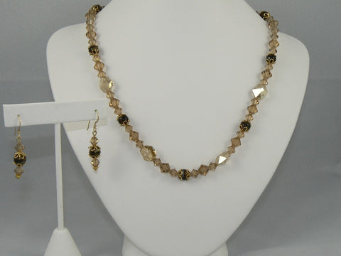 Swarovski and Czech Glass Necklace - SOLD