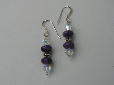 Purple Turquoise Earrings - SOLD