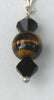 Tiger Eye Kite Hoop Earrings - SOLD