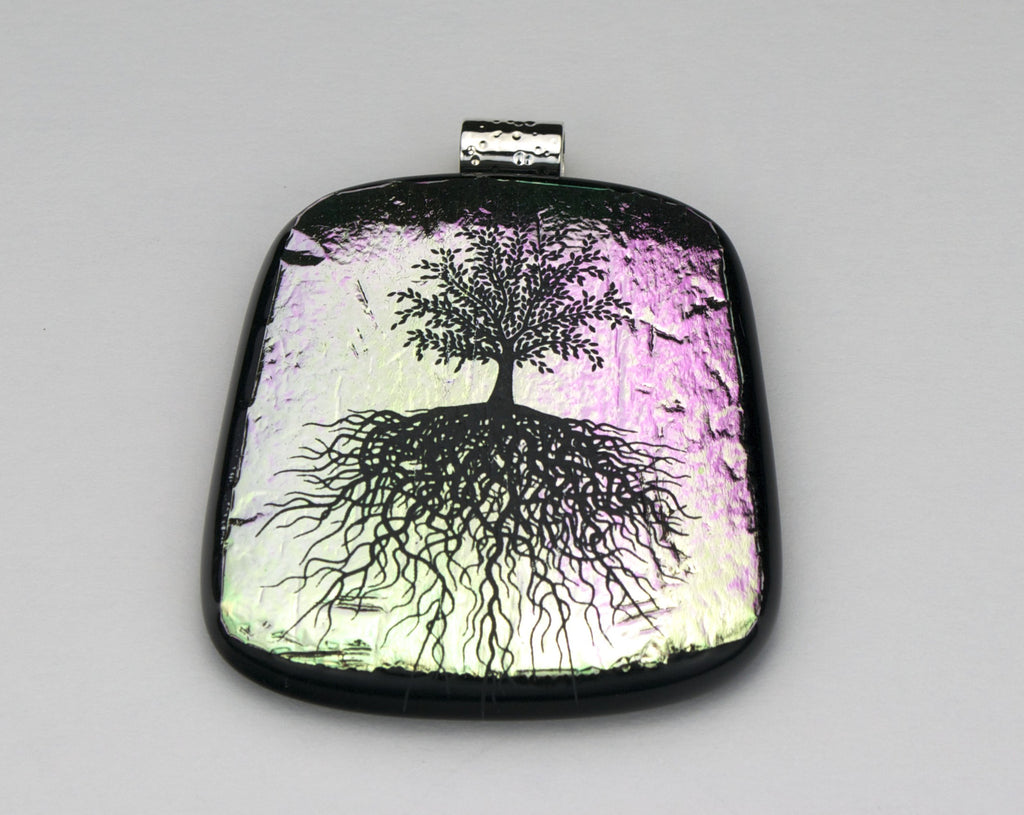 Fused Glass - Tree of Life Pendant