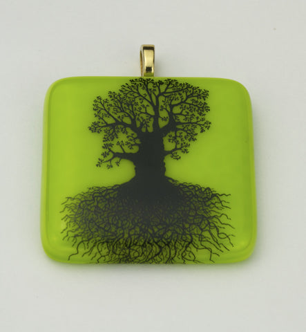 Fused Glass - Tree of Life Pendant