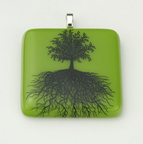 Fused Glass - Tree of Life Pendant