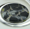 Fused Glass - Silver Plate Oval Pendant - SOLD