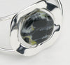 Fused Glass - Silver Plate Bangle Bracelet - SOLD