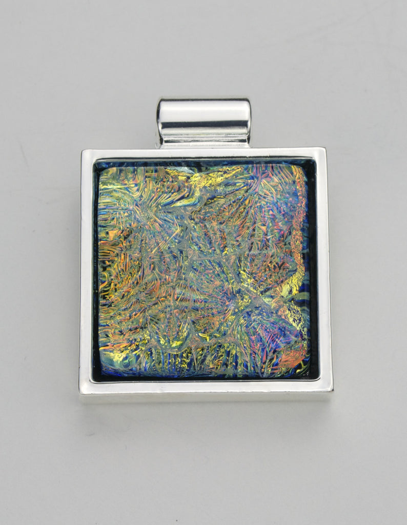 Fused Glass Pendant - Dichroic Glass - SOLD