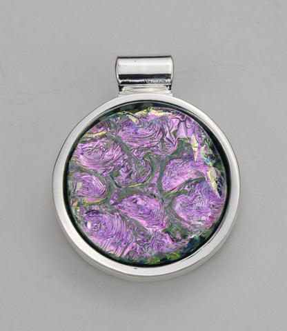 Fused Glass Pendant - Dichroic Glass - SOLD