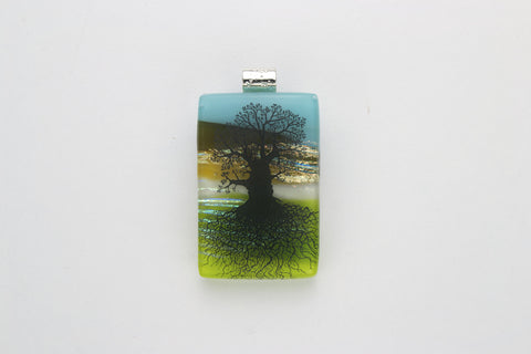 Fused Glass - Tree of Life Pendant