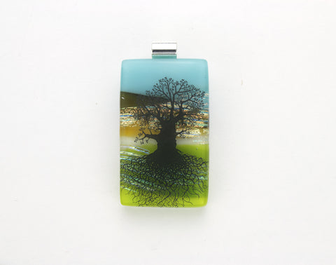 Fused Glass - Tree of Life Pendant
