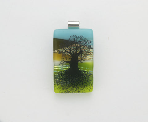 Fused Glass - Tree of Life Pendant