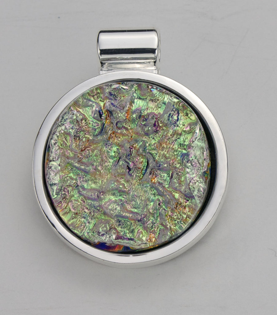 Fused Glass Pendant - Dichroic Glass- SOLD